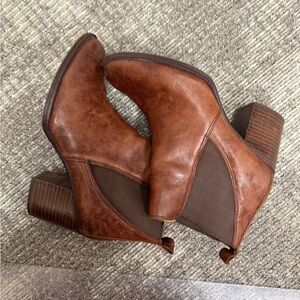 Brown Leather Ankle Boots